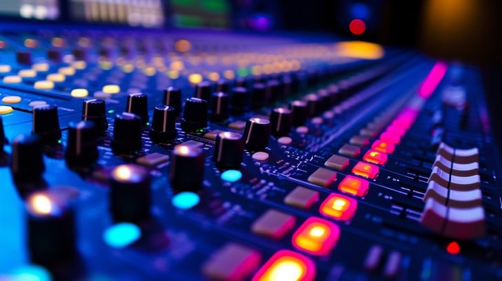 Mixing console